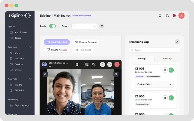 Virtual Queue & Remote Service, serve customers from anywhere